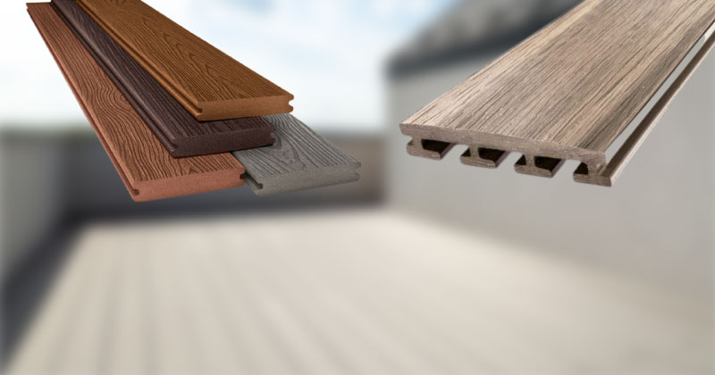 Variety of tongue-and-groove decking types